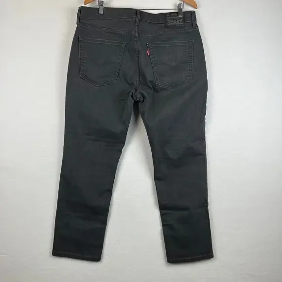 Levis 541 Jeans Mens 36x30 Black Gray Athletic Tapered‎ Mid Rise Stretch Denim - Picture 3 of 11